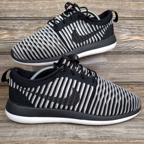 Nike Other - Nike Roshe 2 Two Flyknit Knit Black/Grey Sneaker Mens Size 10